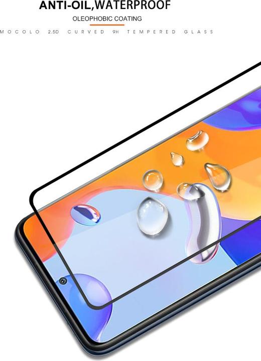 Productafbeelding Mocolo 2,5D Volledig Zelfklevend Glas - Xiaomi Redmi Note 11 Pro / Note 11 Pro Plus Beschermend Glas (1 Stuk, Xiaomi Redmi Note 11 Pro)