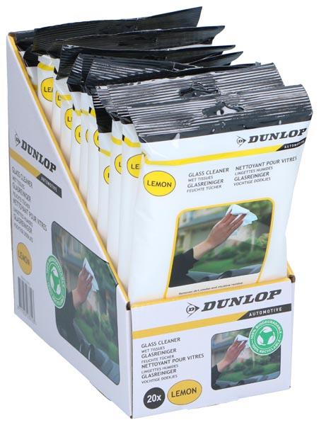 Dunlop Glass cleaner wet wipes 20pcs. (20 Stk.)