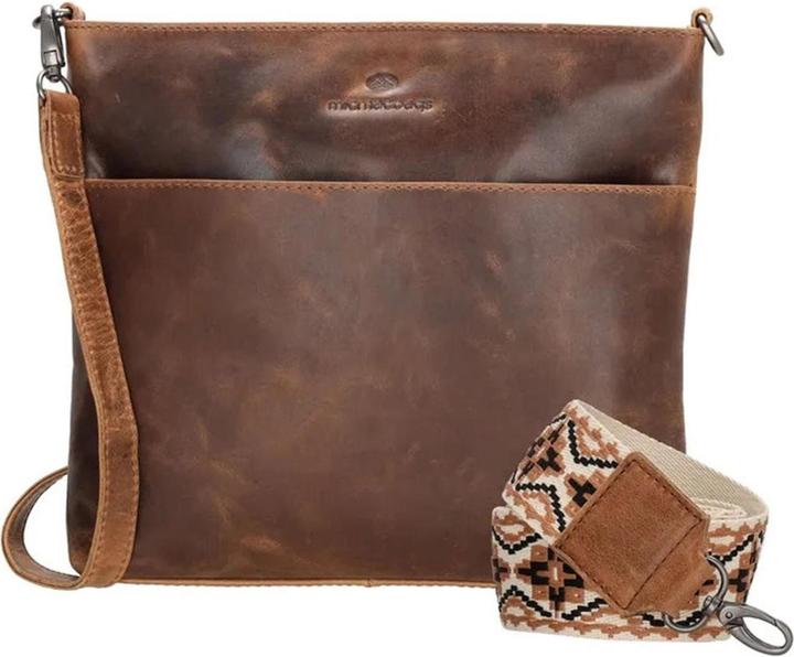 Produktbild Micmacbags Hide & Stitches Next Navajo Schoudertas - Bruin - 100% Leer