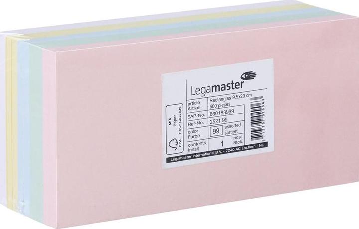 Actual product image Legamaster Moderation cards rectangles