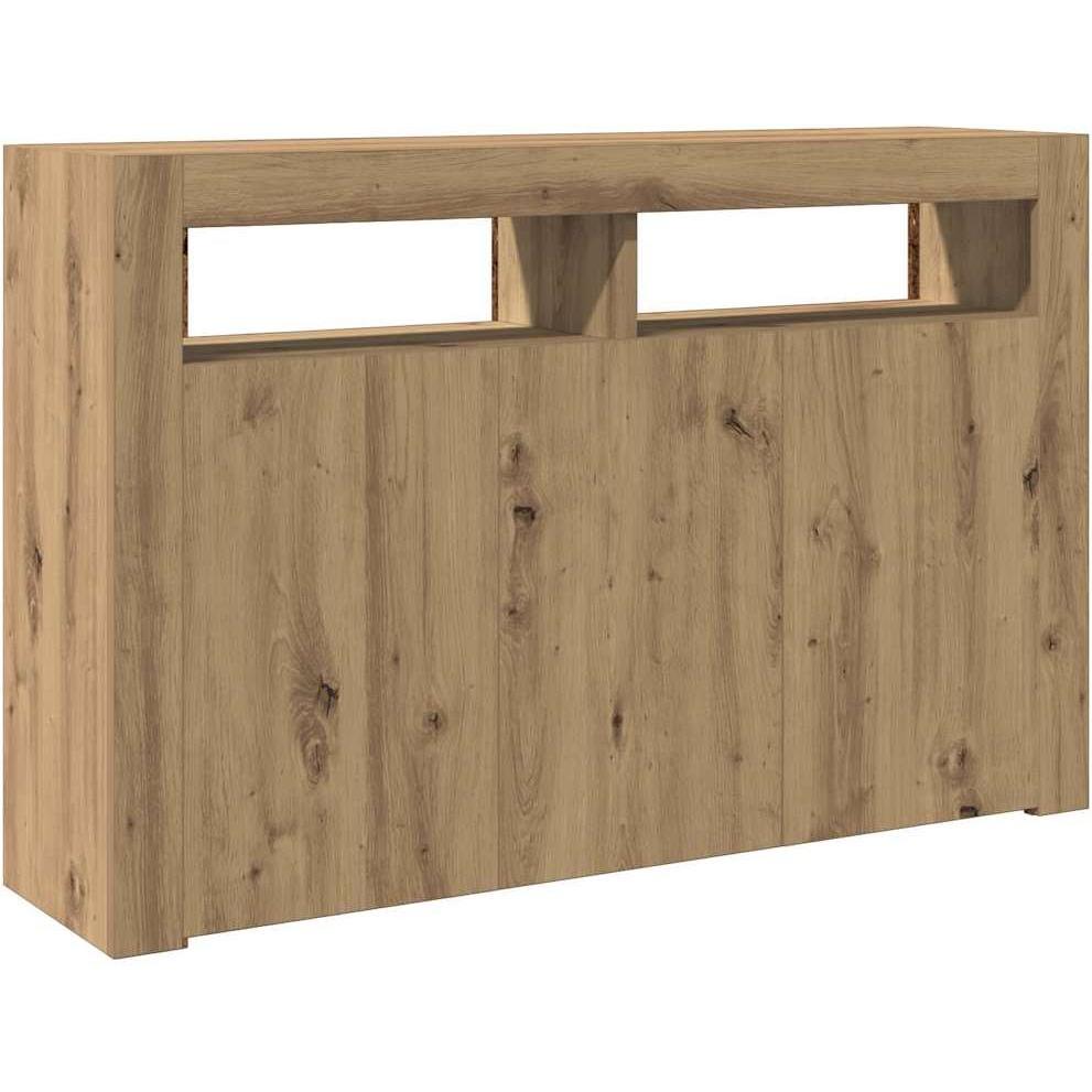 Thumbnail - VidaXL, Kommode + Sideboard, Sideboard mit LED-Leuchten (115.5 x 30 x 75 cm)