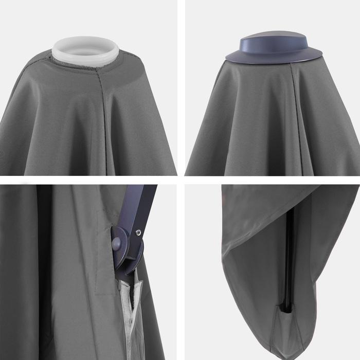 Actual product image Swisshandel24 Cover for luxury traffic light umbrella, parasol cover replacement cover, 3.5x3.5m (Ø4.95m) (3.50 m)