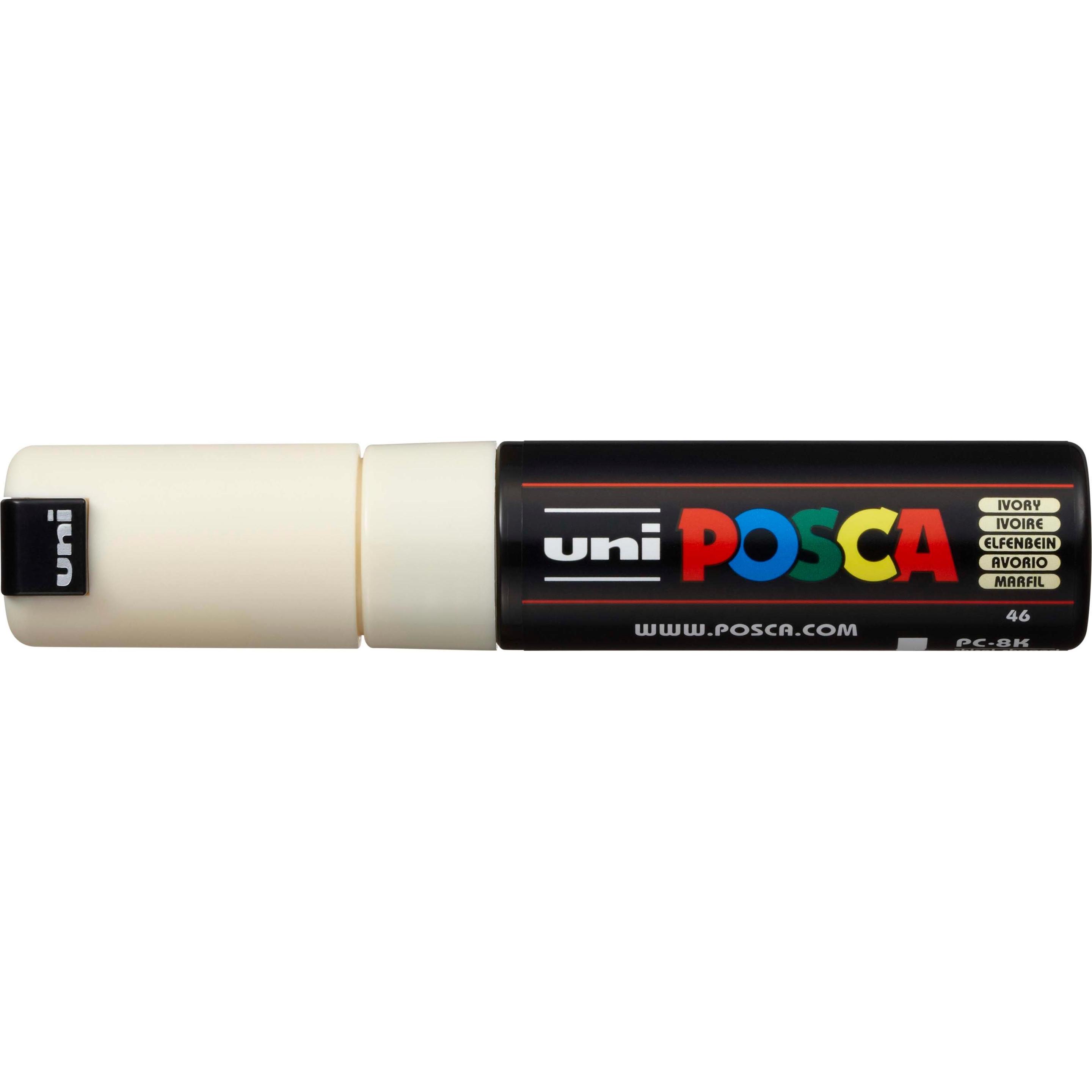Thumbnail - Posca, Marker, Marker PC-8K Keilspitze (Weiss, 8 mm, 1 x)