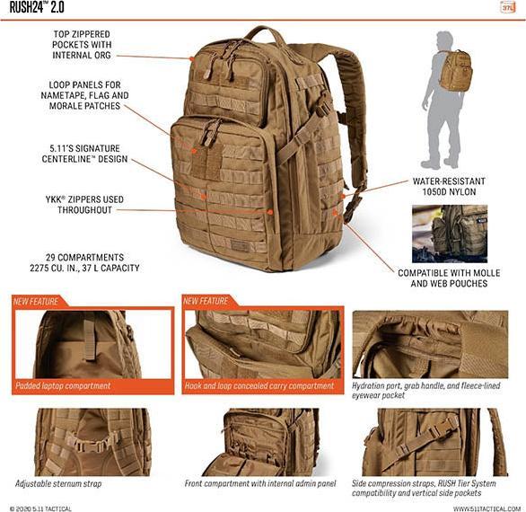 Produktbild 5.11 Rush 2.0 (37 l)