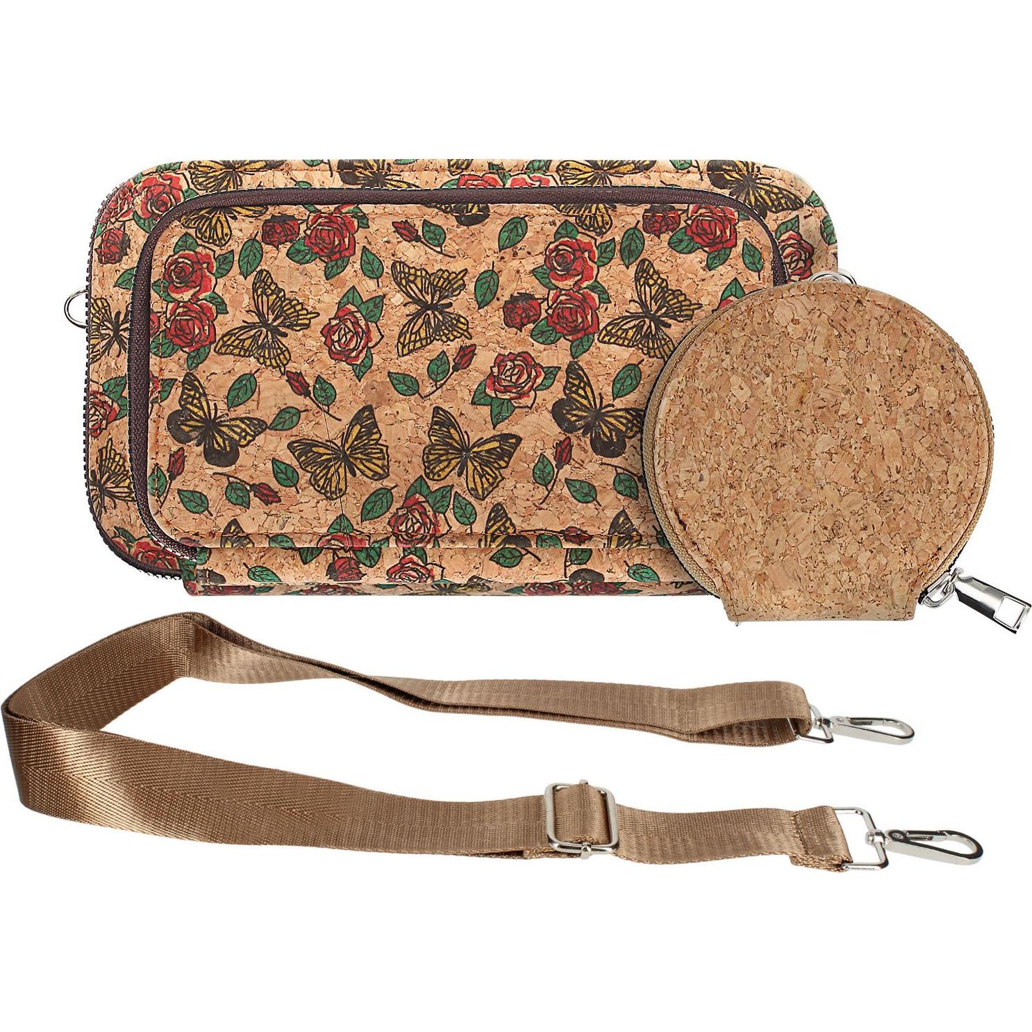 Avizar, Handtasche, NaturePrint Korktasche, Mehrfarbig