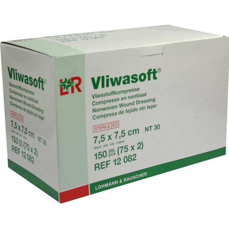 Thumbnail - Lohmann & Rauscher, Verbandsmaterial, Vliesstoffkompressen 7.5x7.5cm 4-lagig steril