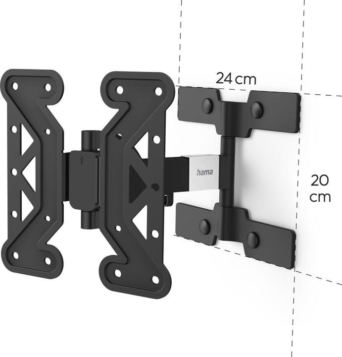 Actual product image Hama FULLMOTION "Ultraslim" - Bracket - for TV (Easy-Fix) (Ceiling, 48.03", 25 kg)