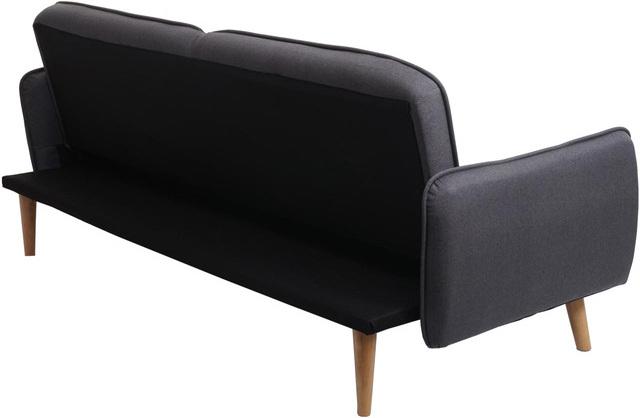 Produktbild Swisshandel24 Schlafsofa, Couch Klappsofa Gästebett Bettsofa, Schlaffunktion Stoff/Textil anthrazit-grau - 69686 (3-Sitzer)