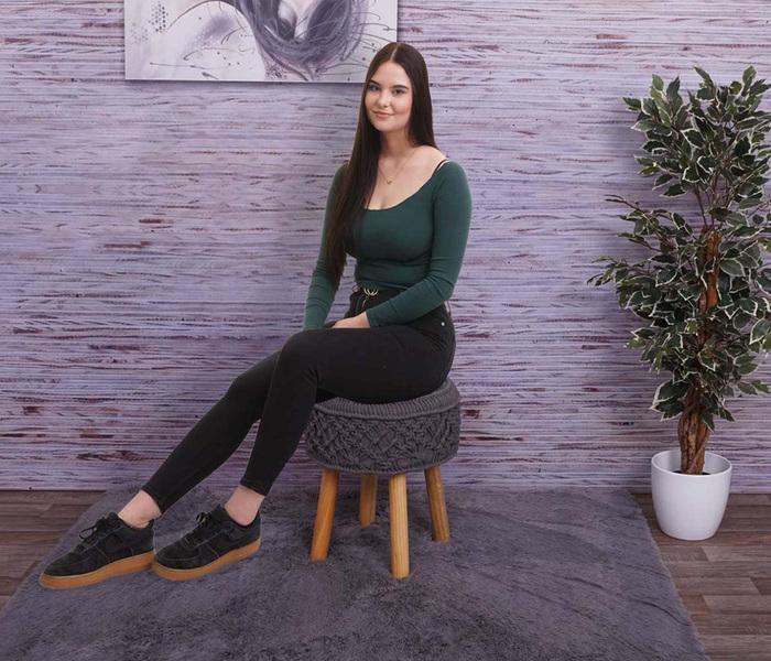 Produktbild Swisshandel24 Strickhocker