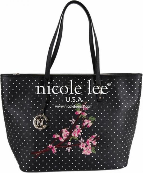 Actual product image Nicole Lee Handbag "Kayley Floral" Shopper Bag black