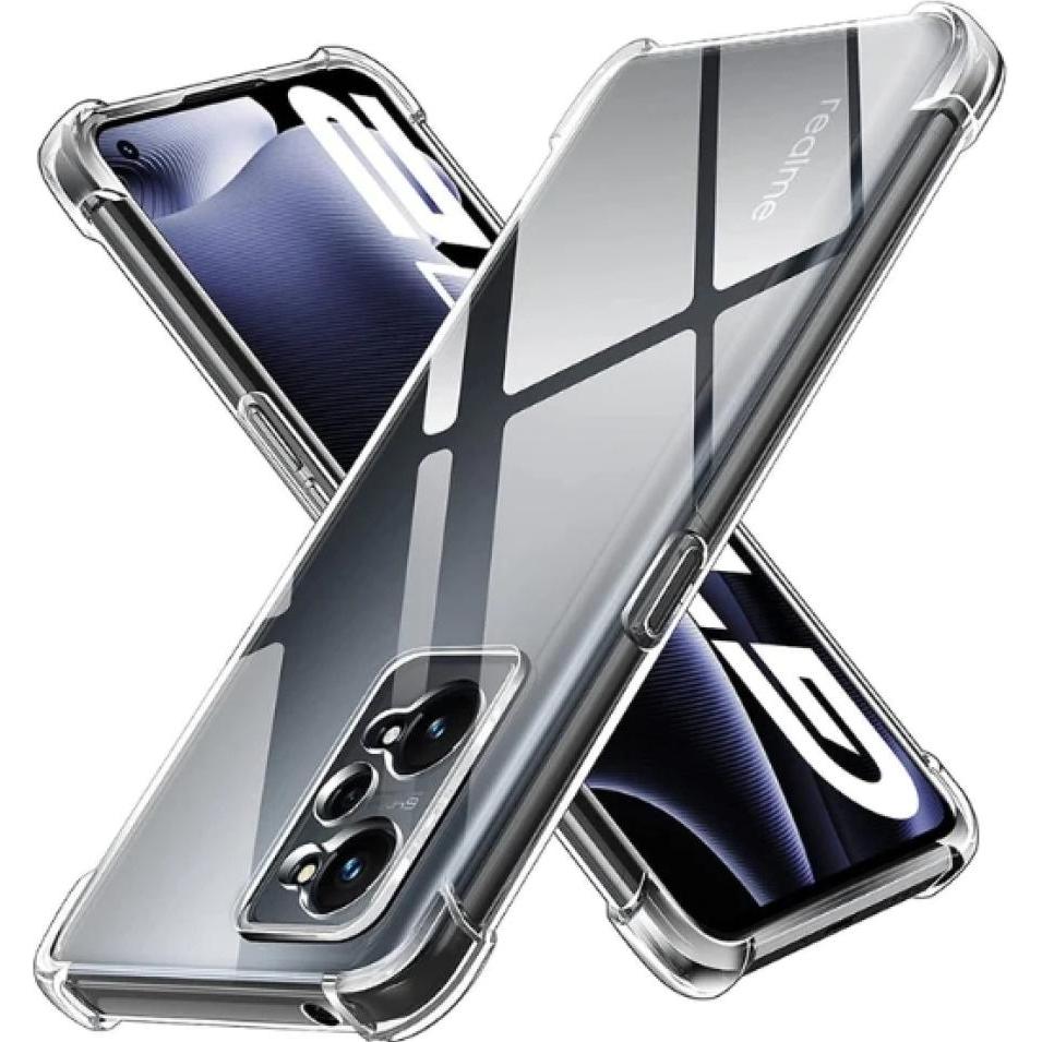 Screenguard Realme GT Neo2 Hülle Crystal Soft Airbag Bumper (Realme GT Neo 2), Smartphone Hülle, Transparent