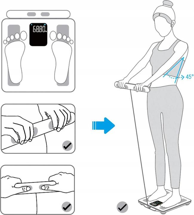 Image du produit Webber Balance analytique de salle de bain 15 paramètres Apple Health Google Fit SCALA