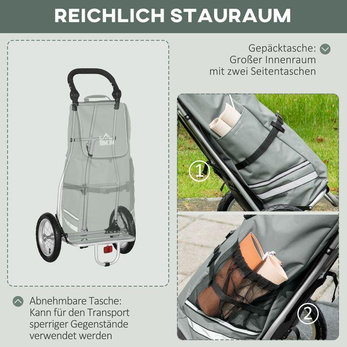 Actual product image Swisshandel24 2 in 1 load trailer Shopping trolley for shopping trolley Bicycle trailer Transport trailer with