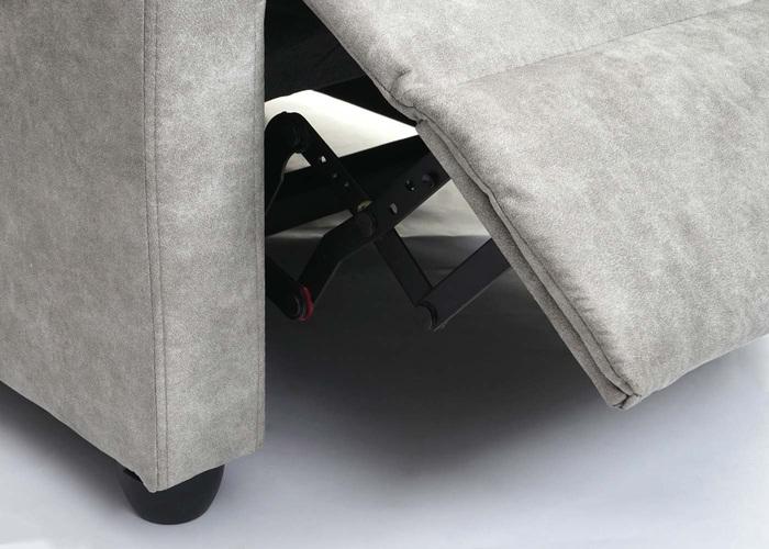 Immagine prodotto Swisshandel24 Poltrona TV HWC-F76, poltrona reclinabile, funzione reclinabile regolabile in tessuto/tessuto vint