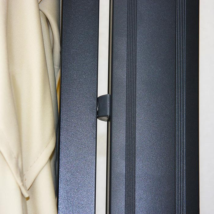 Produktbild Mendler Gastronomie-Ampelschirm, Sonnenschirm, 3x3m (Ø4,24m) Polyester/Alu 23kg - türkis ohne Ständer (3 m)