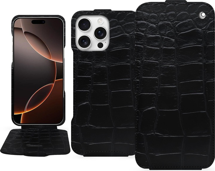 Actual product image Noreve Vertical leather shell (Apple iPhone 16 Pro)