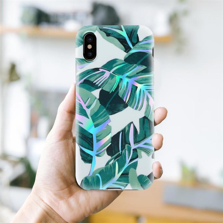 Image du produit Cadorabo Couverture IMD TPU Fleurs & Feuilles colorées (Apple iPhone XS Max)