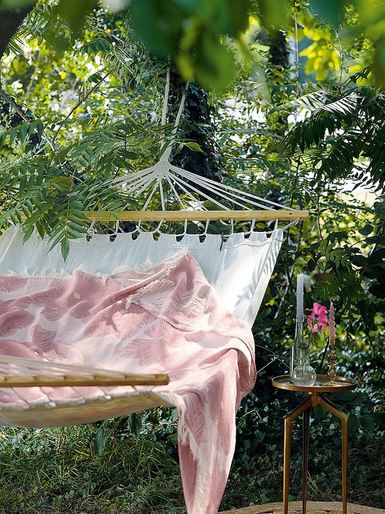 Actual product image Biederlack Blossom" Plaid (130 x 180 cm)
