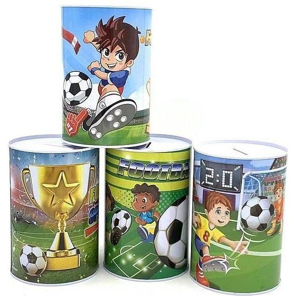 Adar, Salvadanaio, Metall-Sparschwein Fussball-Mix (15 x 10 cm)