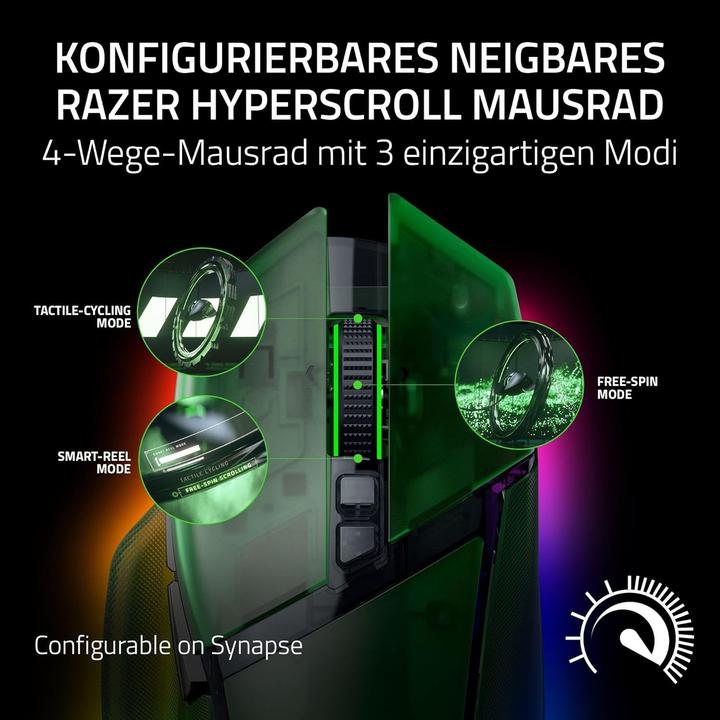 Produktbild Razer Basilisk V3 Pro 35K (Kabelgebunden, Kabellos)