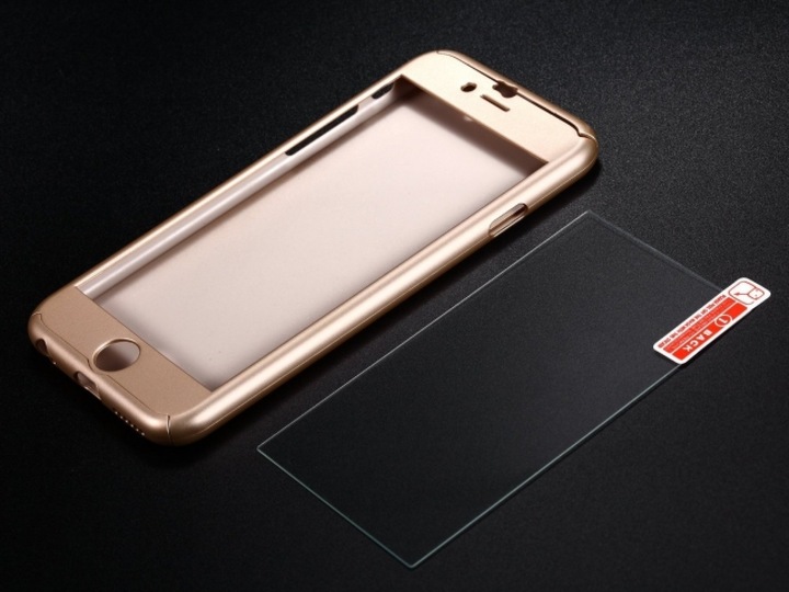 Immagine prodotto Floveme Custodia in vetro antiproiettile a 360 gradi per iPhone 6/6S, protezione a 360 gradi (1 Pezzo/i, Apple iPhone 6s)