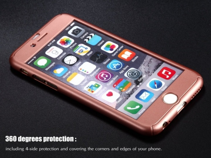 Actual product image Floveme 360 degree bulletproof glass case iPhone 6/6S all-round protection (1 Piece, Apple iPhone 6s)