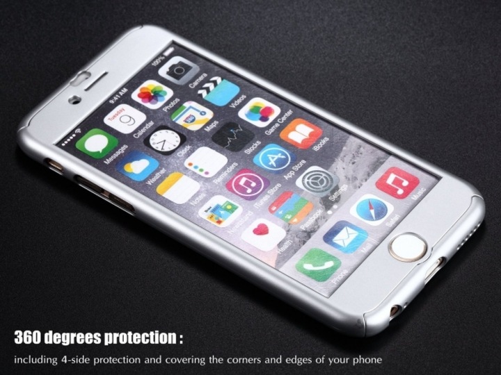 Actual product image Floveme 360 degree bulletproof glass case iPhone 6/6S all-round protection (1 Piece, Apple iPhone 6s)