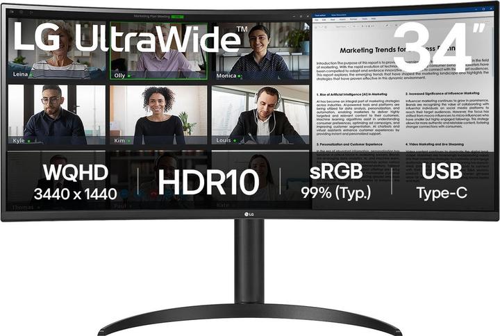 LG 34WR50QK-B.AEU (3440 x 1440 Pixel, 34")