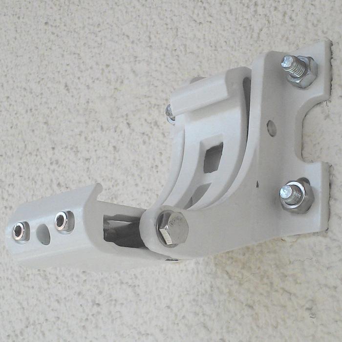 Actual product image Swisshandel24 3x Wall bracket for awning, wall bracket wall mounting adapter white (0.14 m)