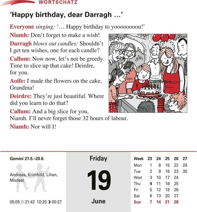 Image du produit Harenberg Calendrier linguistique anglais (12,5 x 16 cm)