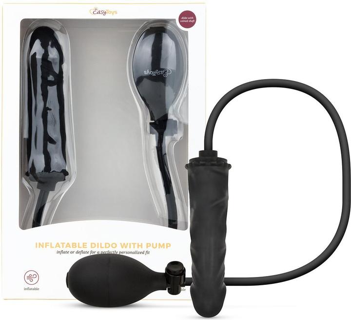 Easytoys Anal Collection Aufblasbarer Dildo mit Pumpe 14,5 cm Schwarz Easytoys Anal Collection Aufblasbarer Dildo mit Pumpe 14,5 cm Schwarz