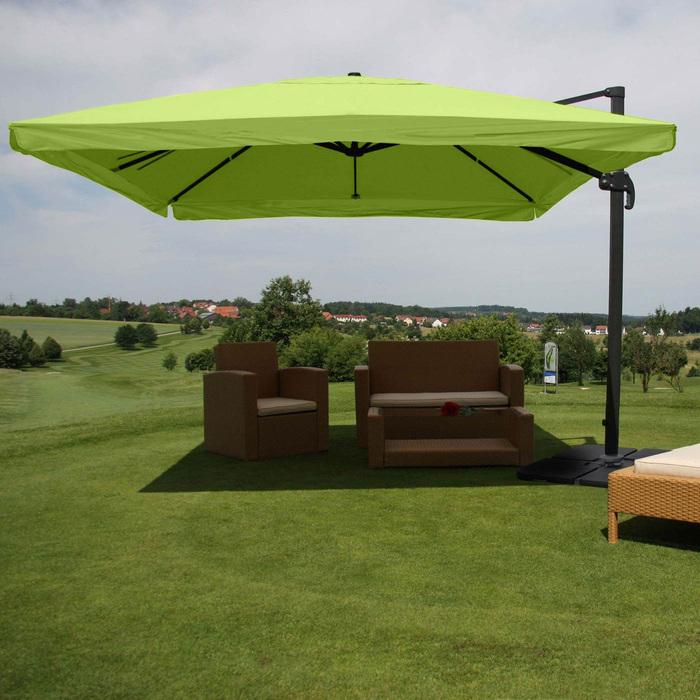 Image du produit Swisshandel24 Parasol de signalisation pour la gastronomie, parasol, 3x3m (Ø4,24m) polyester/alu 23kg - Flap (3 m)