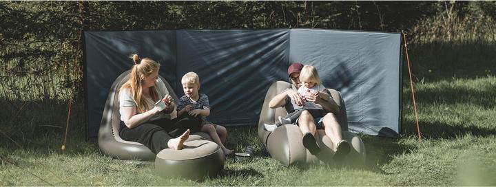 Actual product image Easy Camp Huk Windscreen, Wind- und Sichtschutz (grau, Modell 2025) (beach tent, 2 kg)