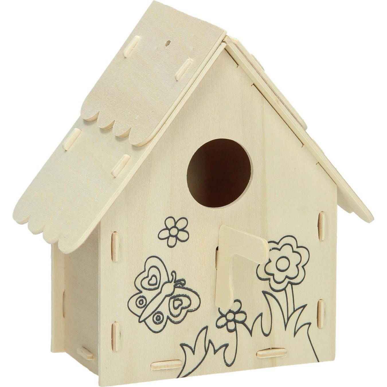 Lobbes Maak je eigen Houten Vogelhuisje, variatie B