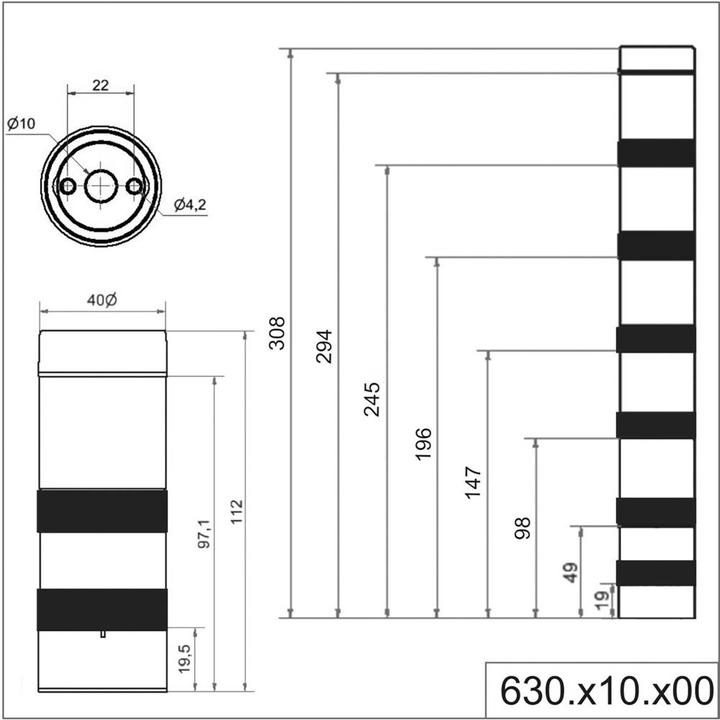 Produktbild Werma Adapter KS40 Base Black