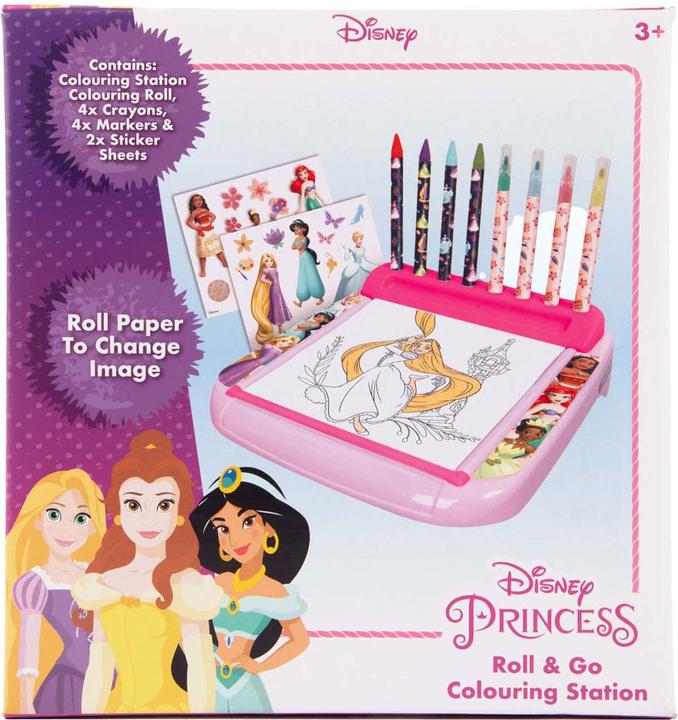 Sambro Disney Prinses Zeichenbrett mit Roll-Malset, 12-tlg.