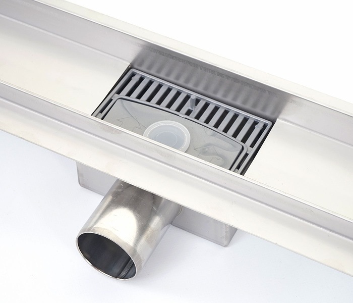 Produktbild Swisshandel24 Duschrinne 100cm Bodenablauf Abflussrinne Duschablauf, Edelstahl Siphon 50-120cm - 51201 (1040 mm)