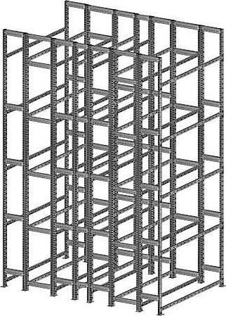 Actual product image kaiserkraft Tire rack, galvanized