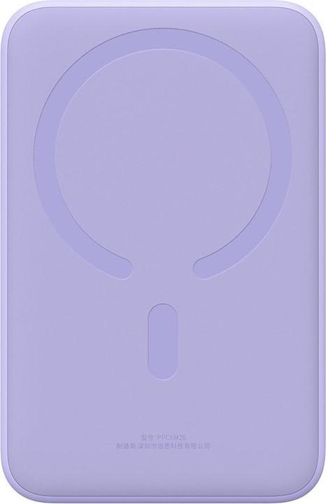 Actual product image Baseus Powerbank Magnetic Mini 20000mAh 20W (purple) (20000 mAh, 20 W, 74 Wh)