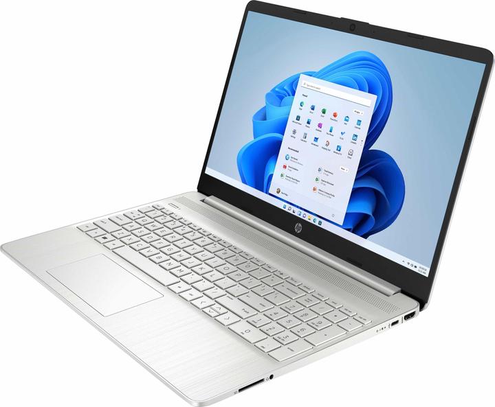 Actual product image HP 15s-eq2661ng (A7JY1EA) 2.1GHz/16GB/1TBSSD/15.6"/W11H, natural silver (15.60", 1000 GB, 16 GB, DE, AMD Ryzen 5 5500U)