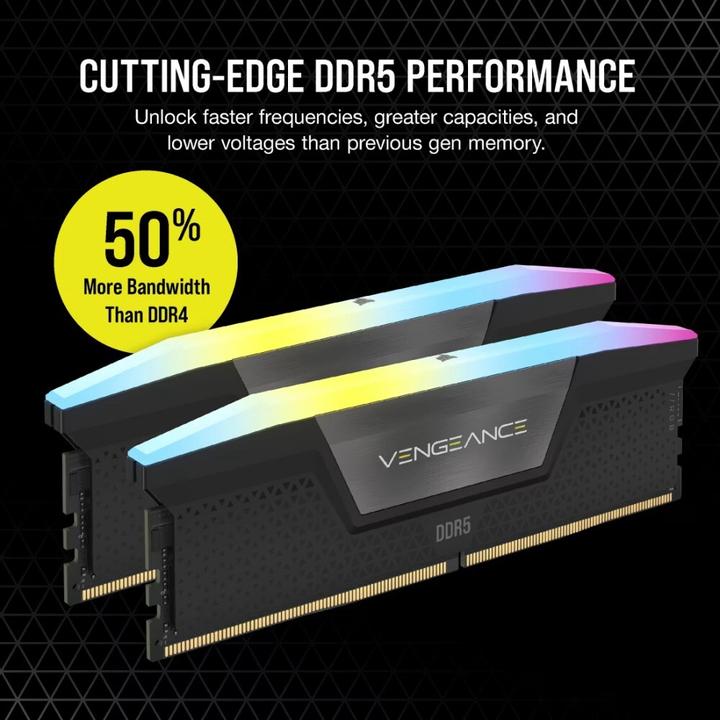 Produktbild Corsair Vengeance RGB (2 x 48GB, 6400 MHz, DDR5-RAM, DIMM)
