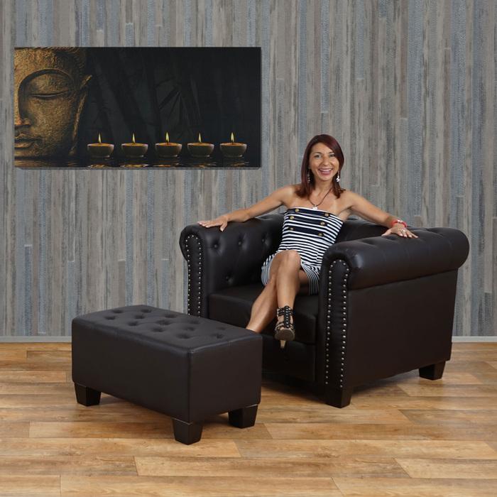 Image du produit Swisshandel24 Tableau LED, tableau lumineux sur toile, minuterie - 110x55cm Bouddha, scintillant (110 x 55 cm)