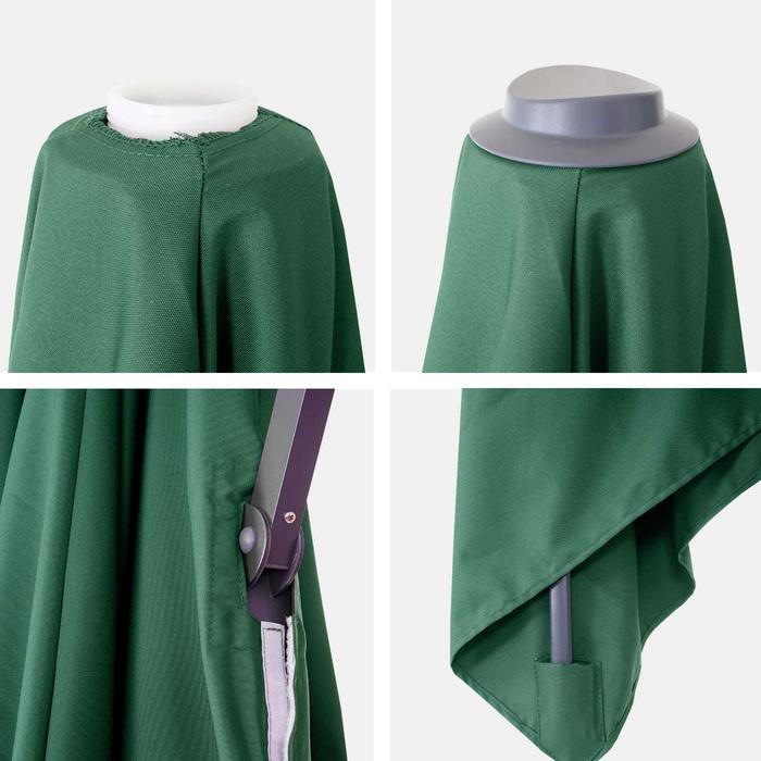 Actual product image Swisshandel24 Cover for Luxury Traffic Light Umbrella with Flap, Parasol Cover Replacement Cover, 3x3m (Ø4,24m) (2.95 m)