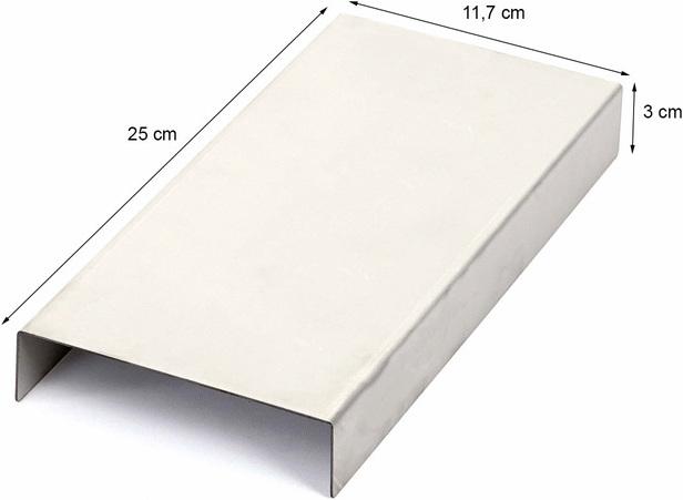 Produktbild Swisshandel24 Armlehnen-Ablage, Sofa-Butler Tablett, Edelstahl 25cm Länge - 11,5cm, 2 Stück