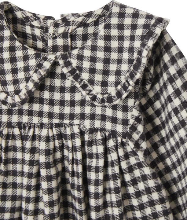 Actual product image Vertbaudet Mädchen Baby-Set: Kariertes Kleid, Weste & Haarband (92)