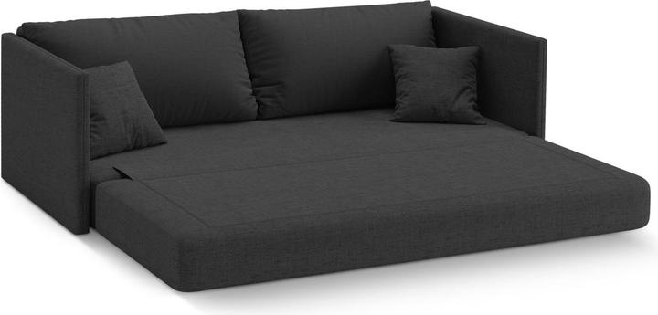 Actual product image Cosmopolitan Design Sofa With Bed Function, "Shannon", 3 Seats, Anthracite, 209x94x87 Made in Europe (3-seater)
