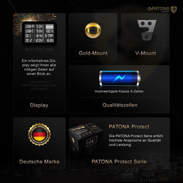 Produktbild Patona Protect Bat. V-Mount V200-PD100 (Kamera Akku)