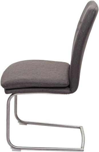 Image du produit Swisshandel24 6x chaise de salle à manger HWC-H70, chaise de cuisine à piétement luge chaise, tissu/textile inox