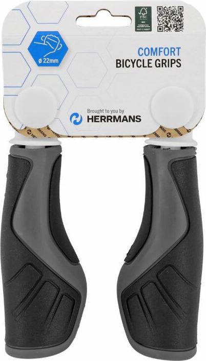 Immagine prodotto Herrmans Maniglia OXY DD29, 120/120 mm, nero/grigio, Ø22mm