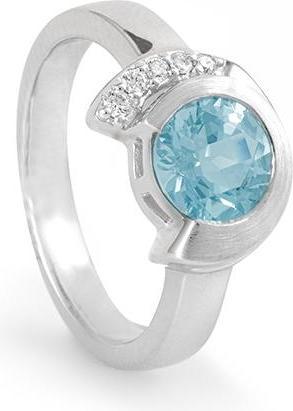 Produktbild Breuning RING - E.AQUA/Brill. 0,064 Ct. H/si (54, 585/14 K Gold)